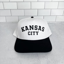 Load image into Gallery viewer, Black &amp; White Kansas City Hat
