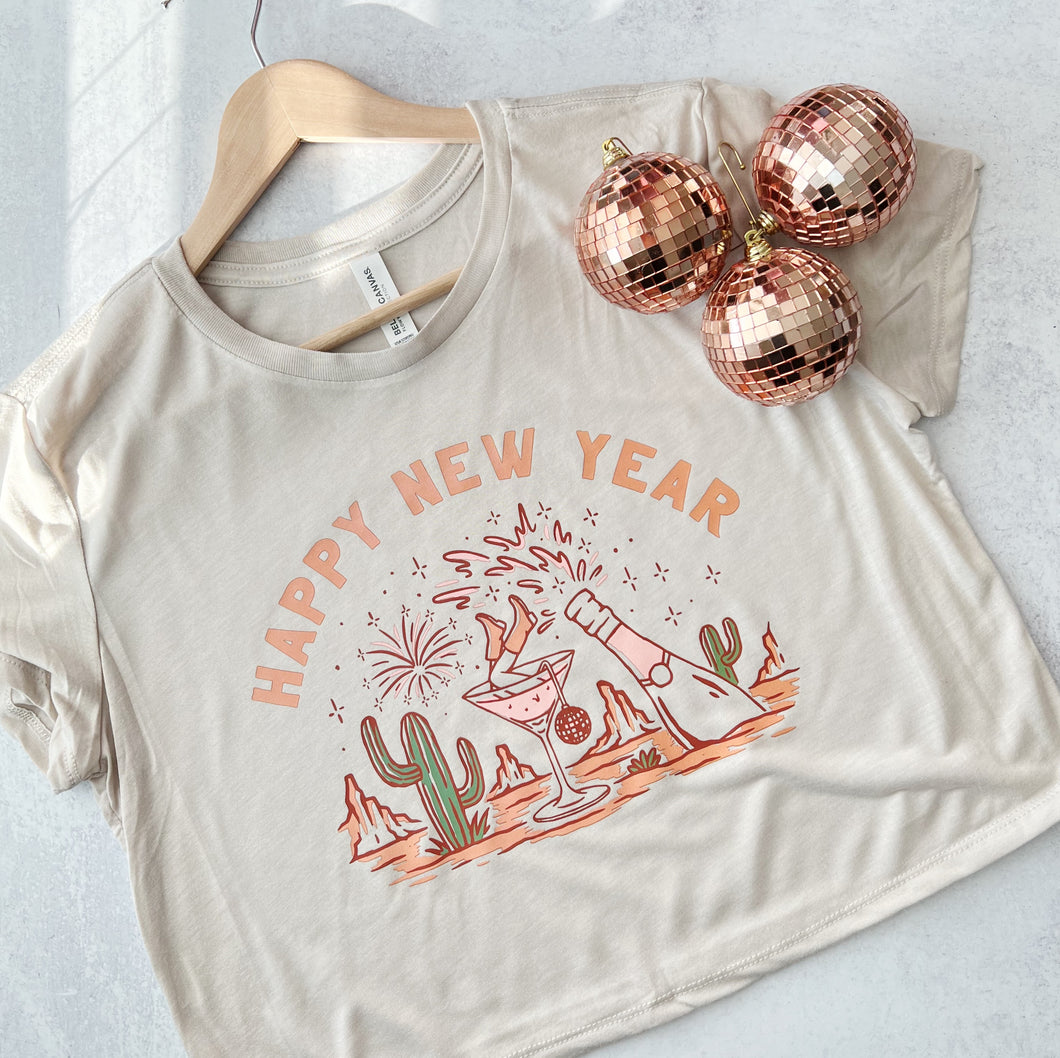 Happy New Year Crop Tee